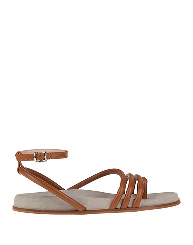 JANET & JANET Flip flops Tan Leather
