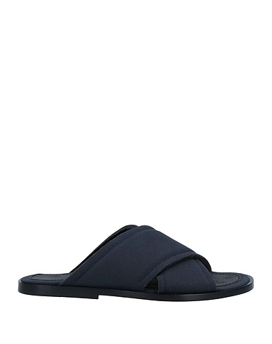 MAISON MARGIELA Sandals Midnight blue 100% Cotton, Bovine leather