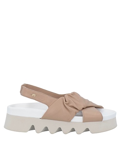 PATRIZIA BONFANTI Sandalen Hellbraun Leder
