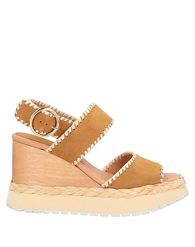 PALOMA BARCELÓ Espadrilles Camel Cuir