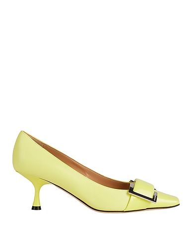 SERGIO ROSSI Court Yellow Leather