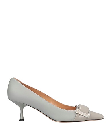 SERGIO ROSSI Décolleté Grigio chiaro Pelle