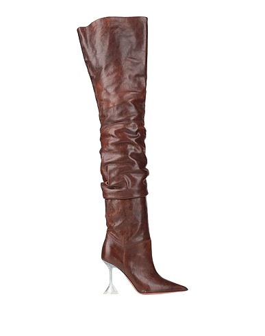 AMINA MUADDI Boots Chocolate brown Soft Leather