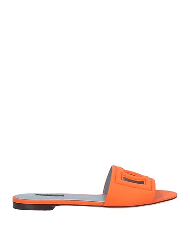 DOLCE&GABBANA Sandals Orange Soft Leather