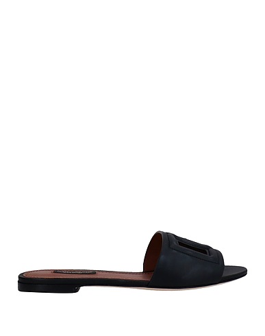 DOLCE&GABBANA Sandals Black Soft Leather