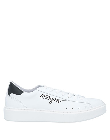 MSGM Sneakers White Soft Leather