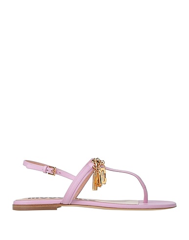 MOSCHINO Flip flops Pink Calfskin