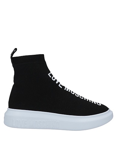 LOVE MOSCHINO Sneakers Black Textile fibres