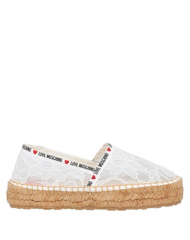 LOVE MOSCHINO Espadrilles White Textile fibres