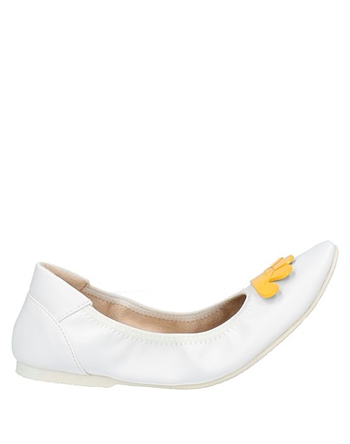 TOSCA BLU Ballet flats White Textile fibers