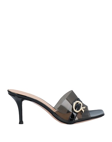 GIANVITO ROSSI Sandals Black Soft Leather, Plastic