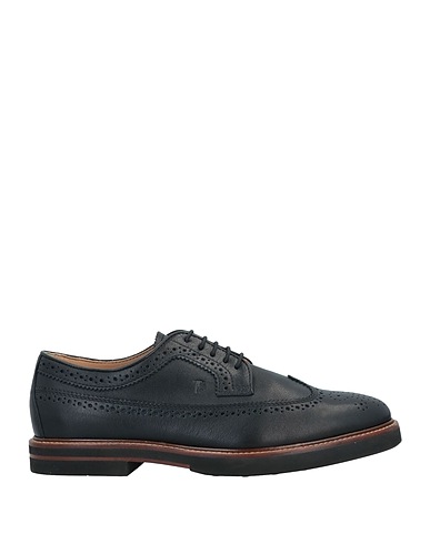 TOD'S Laced shoes Black Soft Leather