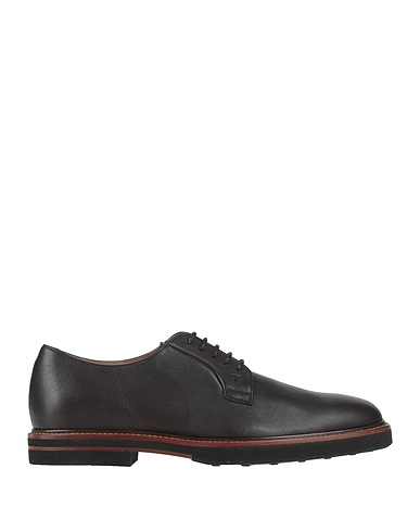 TOD'S Laced shoes Dark brown Leather