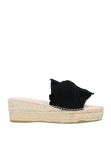MANEBÍ Espadrilles Black Leather