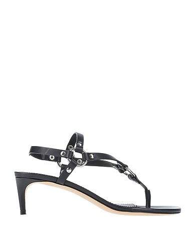 DSQUARED2 Flip flops Black Calfskin