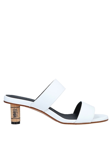 MM6 MAISON MARGIELA Sandals White Leather