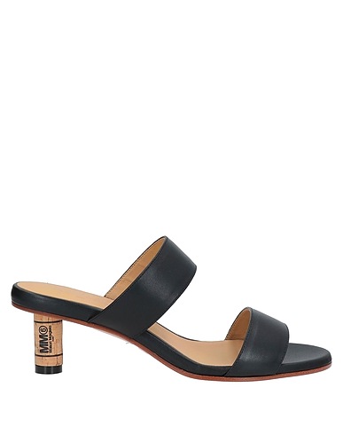 MM6 MAISON MARGIELA Sandals Black Leather