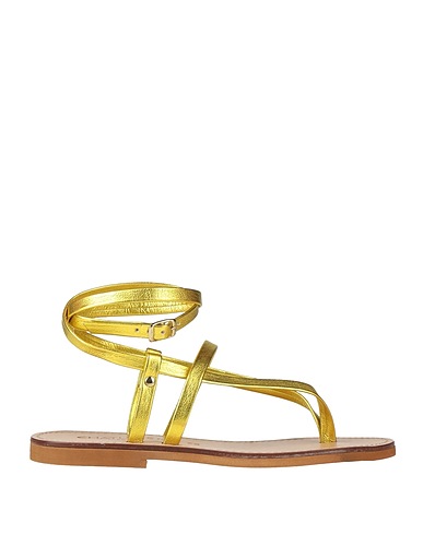 CHATULLE Infradito Giallo Pelle