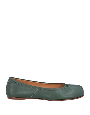 MAISON MARGIELA Ballet flats Military green Soft Leather