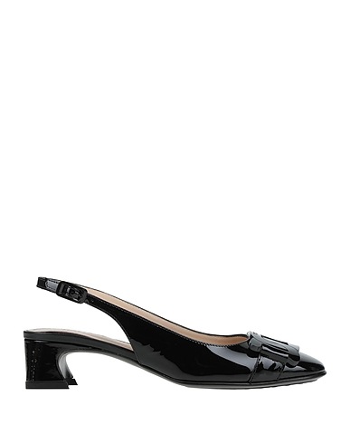 TOD'S Court Black Soft Leather