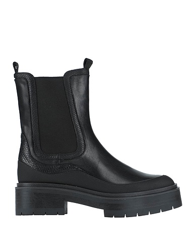 SAM EDELMAN Ankle boot Black 100% Soft Leather, Textile fibres