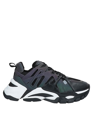 ASH Sneakers Black Calfskin, Textile fibers