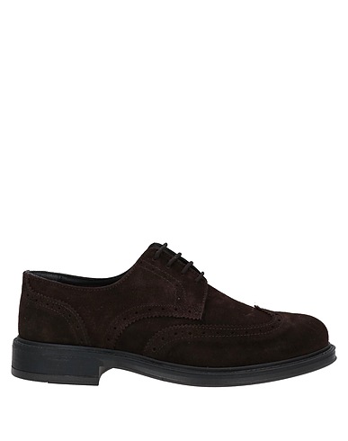 ALESSANDRO GILLES Laced shoes Dark brown Leather