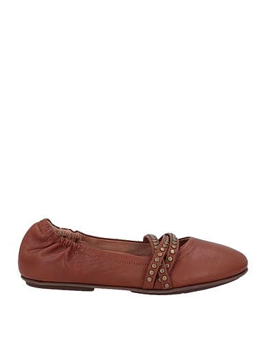 FITFLOP Ballet flats Brown Soft Leather