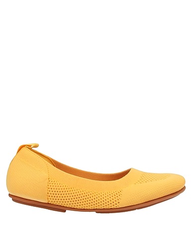 FITFLOP Ballet flats Yellow Textile fibres