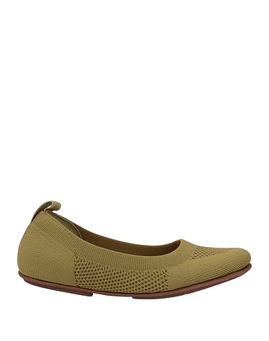 FITFLOP Ballet flats Military green Textile fibres