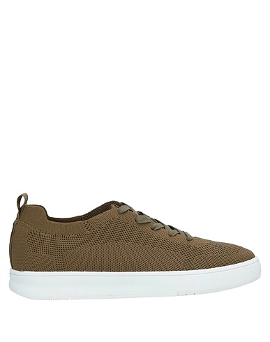 FITFLOP Sneakers Military green Textile fibres, Nylon