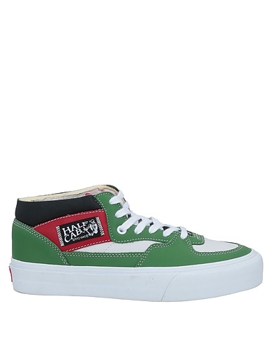 VANS OTW COLLECTION Sneakers Green Calfskin, Textile fibres