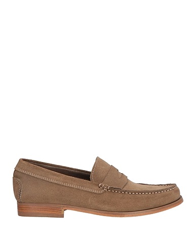 POLLINI Loafers Khaki Leather
