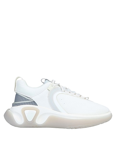 BALMAIN Sneakers Bianco 100% Poliestere, Pelle di bovino