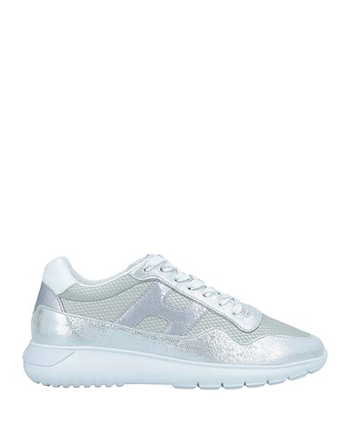 HOGAN Sneakers Argento Fibre tessili, Pelle