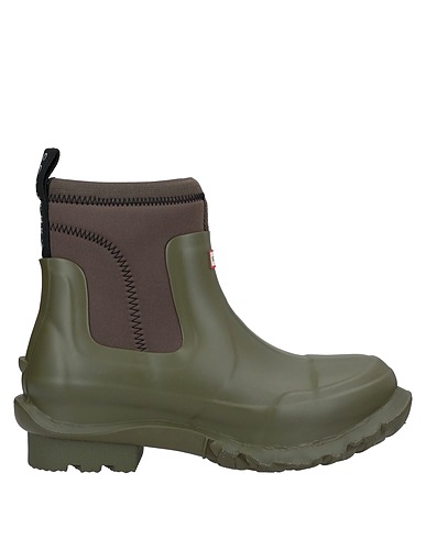 STELLA McCARTNEY x HUNTER Ankle boot Military green 100% Rubber