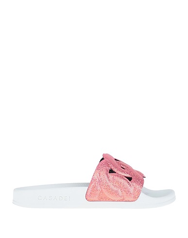 CASADEI Sandals Pink Textile fibers