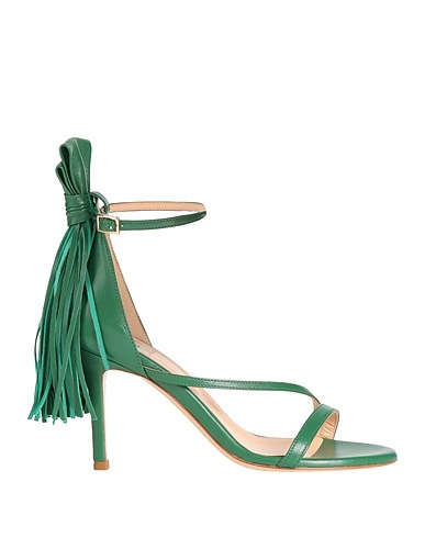 SUOLI Sandals Green Soft Leather