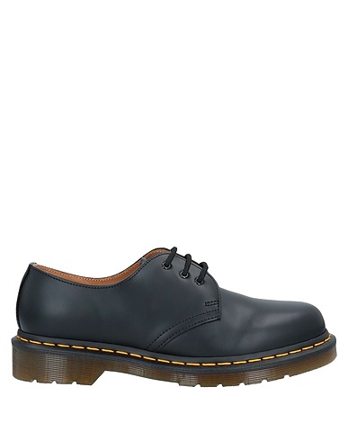 DR. MARTENS Laced shoes Black Leather
