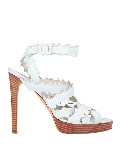 RUPERT SANDERSON Sandals White Leather