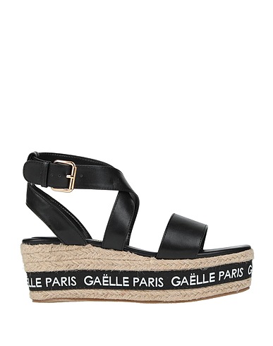 GAëLLE Paris Espadrillas Nero Fibre tessili