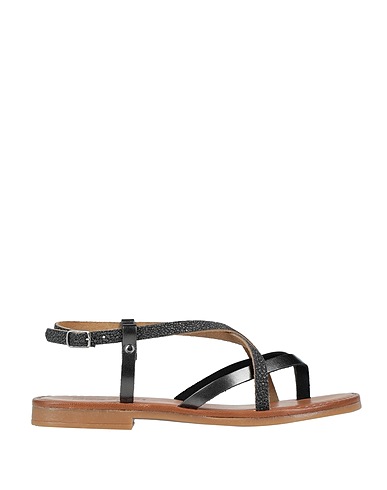 STEFANI Flip flops Lead Leather