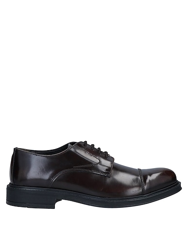 ALESSANDRO GILLES Laced shoes Dark brown Leather