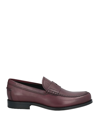 TOD'S Loafers Plum Leather