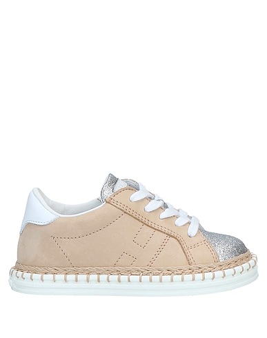 HOGAN REBEL Sneakers Sabbia Pelle, Fibre tessili