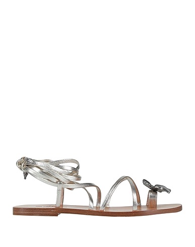 ETRO Flip flops Platinum Soft Leather