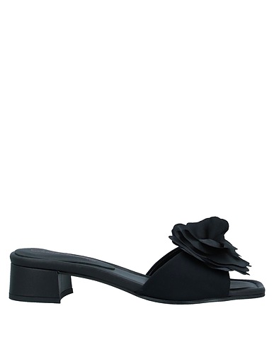DANIELE ANCARANI Sandals Black Textile fibres