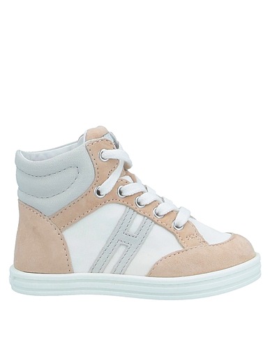 HOGAN REBEL Sneakers Beige Pelle, Fibre tessili
