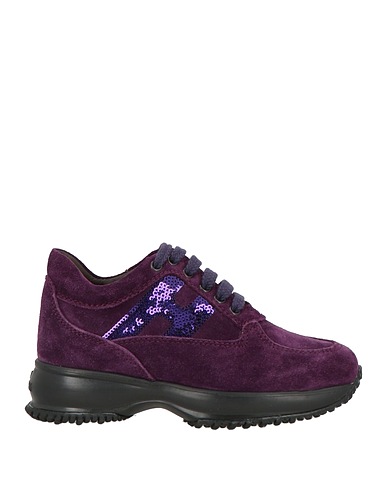 HOGAN Sneakers JUNIOR Dark purple Soft Leather