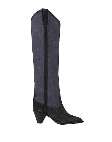 ISABEL MARANT Stiefel Braungrau 100% Kalbsleder, Gewebefasern